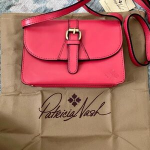Patricia Nash Pink Leather Crossbody Bag